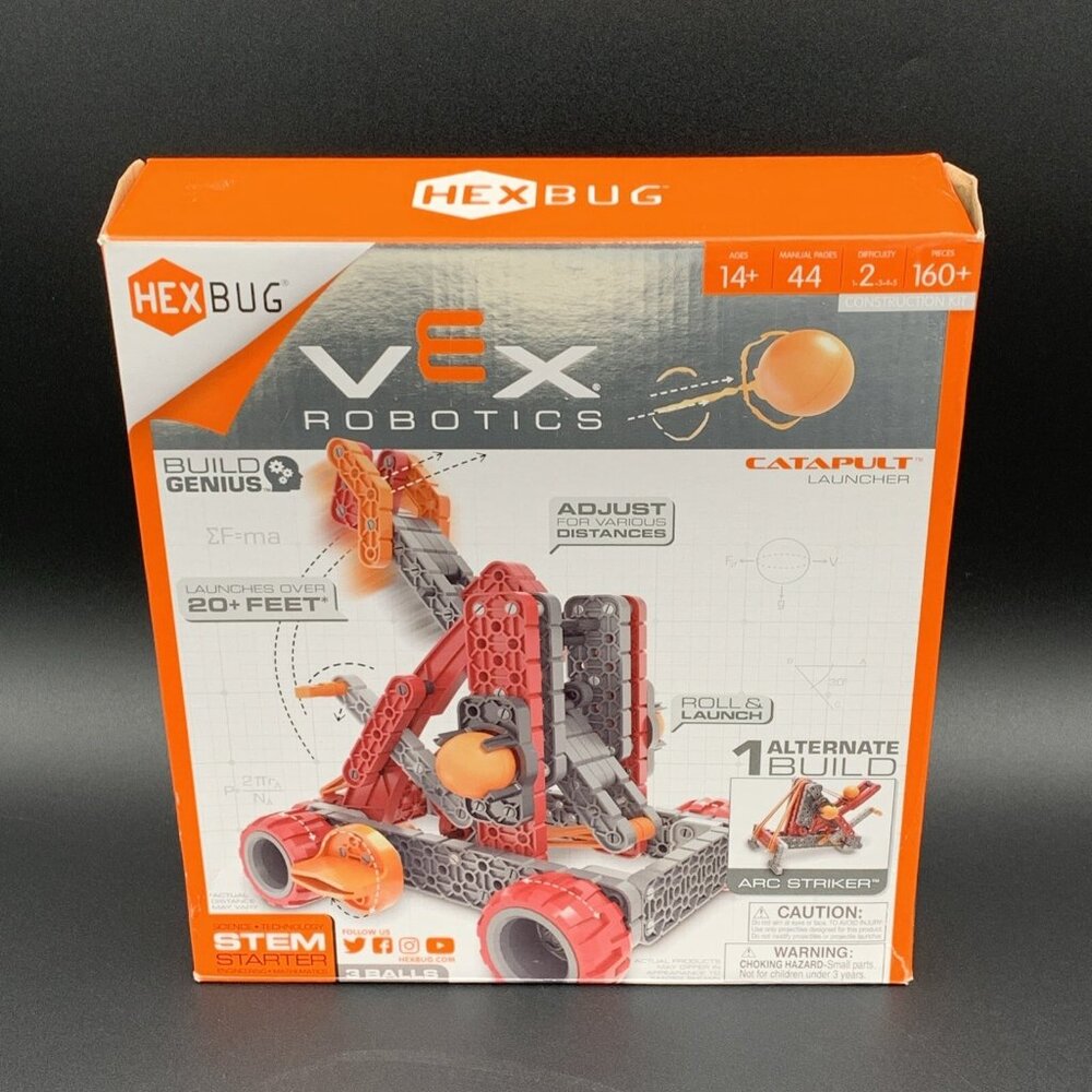 Hexbug VEX Robotics Catapult Launcher STEM Starter Kit Red New Distressed Box